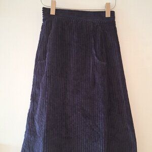 CACHAREL Midnight Blue Corduroy Skirt - Size 2/4